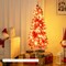 5FT Pre-Lit Artificial Christmas Tree with 301 Red and White Branch Tips